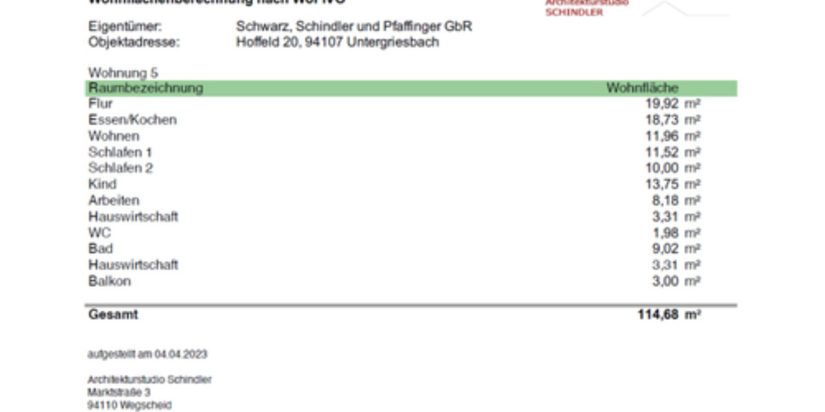 Dachgeschoßwohnung Untergriesbach - 5 Zimmer, 115 m&sup2;, 1.050&euro; | Angebot:24361576