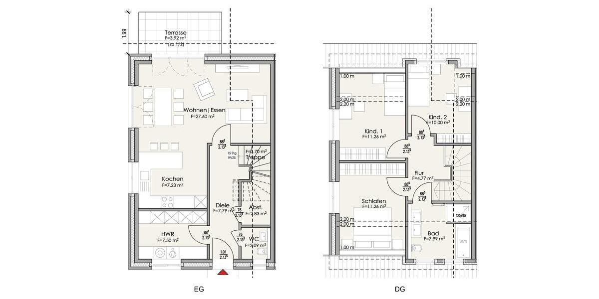 Doppelhaushälfte Harsefeld - 4 Zimmer, 108 m&sup2;, 1.250&euro; | Angebot:25362718
