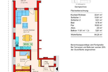 Wohnung Boos - 3 Zimmer, 84 m&sup2;, 1.380&euro; | Angebot:26481189