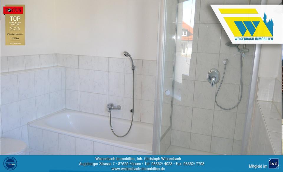 Etagenwohnung Füssen - 3 Zimmer, 79 m&sup2;, 760&euro; | Angebot:25765708