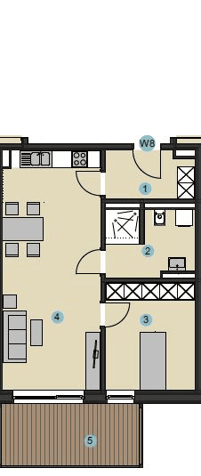 Etagenwohnung Velburg - 2 Zimmer, 59 m&sup2;, 650&euro; | Angebot:26544949