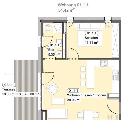 Etagenwohnung Klingenberg am Main - 2 Zimmer, 53 m&sup2;, 750&euro; | Angebot:23184106