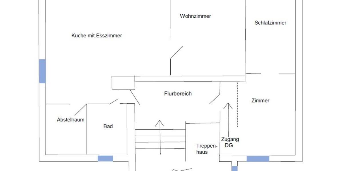 Schöne Maisonette-Wohnung mit Garten und Stellplatz in Großbothen 6 zimmer