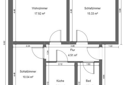 Wohnung Haselbachtal - 3 Zimmer, 58 m&sup2;, 410&euro; | Angebot:24616190