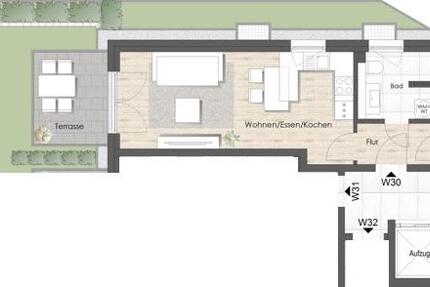 Wohnung Bad Vilbel - 2 Zimmer, 50 m&sup2;, 1.000&euro; | Angebot:23428377