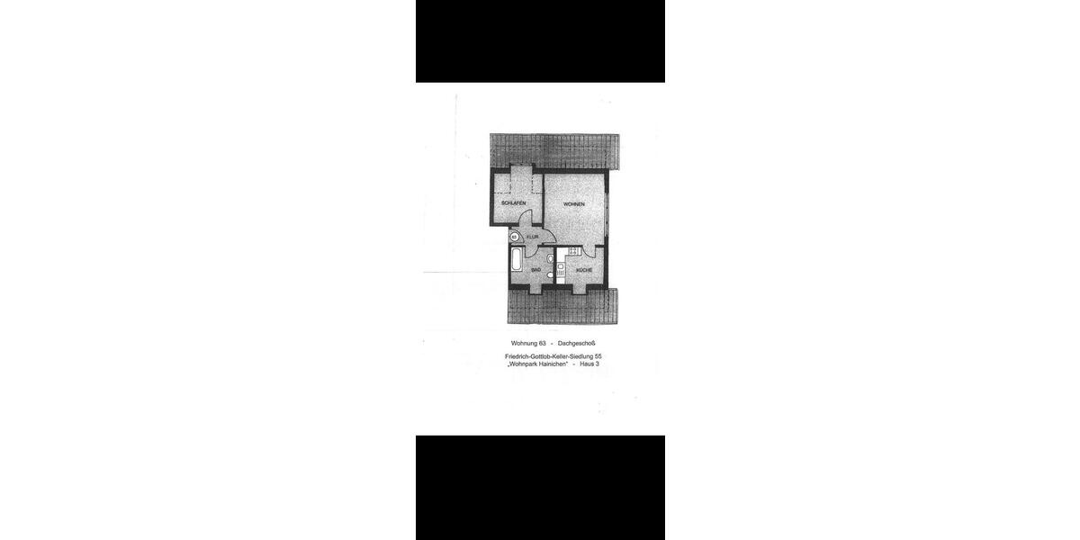 Dachgeschoßwohnung Hainichen - 2 Zimmer, 51 m&sup2;, 275&euro; | Angebot:26057023