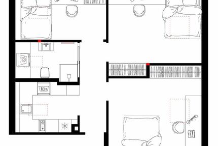 Wohnen auf Zeit Bad Homburg vor der Höhe Gonzenheim - 3 Zimmer, 63 m&sup2;, 550&euro; | Angebot:26089948