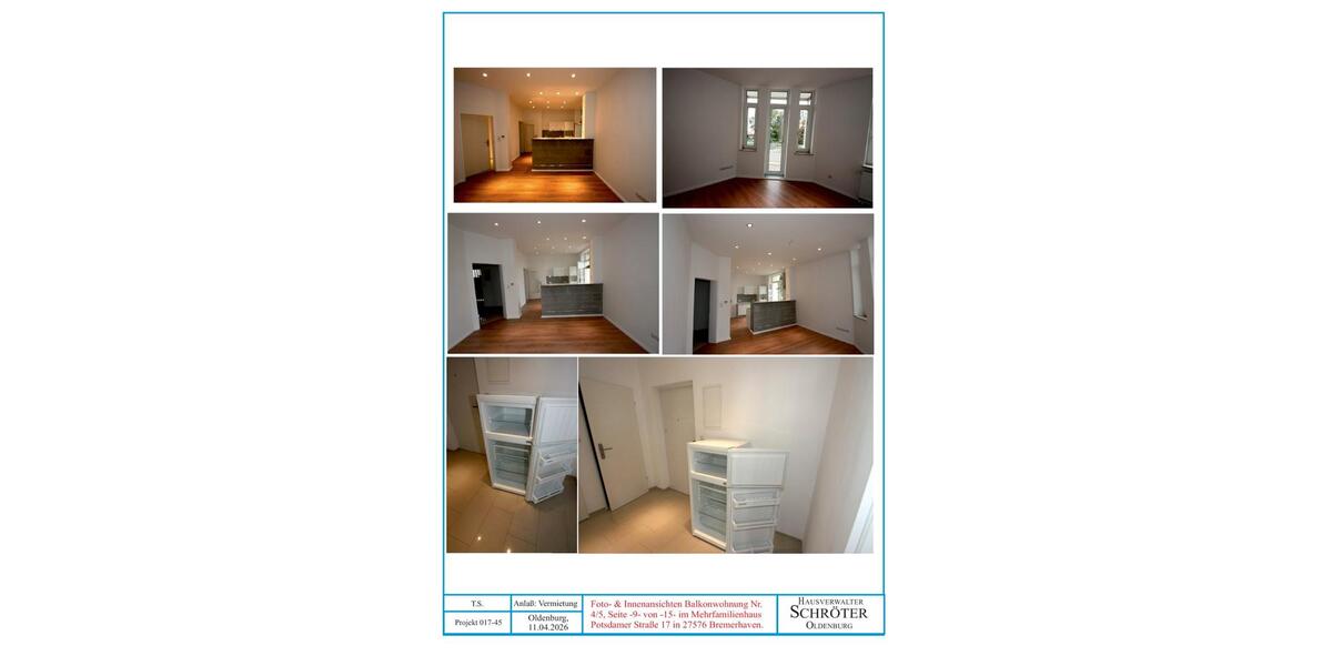 Etagenwohnung Bremerhaven - 5 Zimmer, 106 m&sup2;, 970&euro; | Angebot:26148722