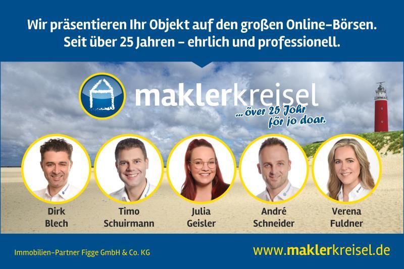 Etagenwohnung Esens - 3 Zimmer, 112 m&sup2;, 1.390&euro; | Angebot:24609623