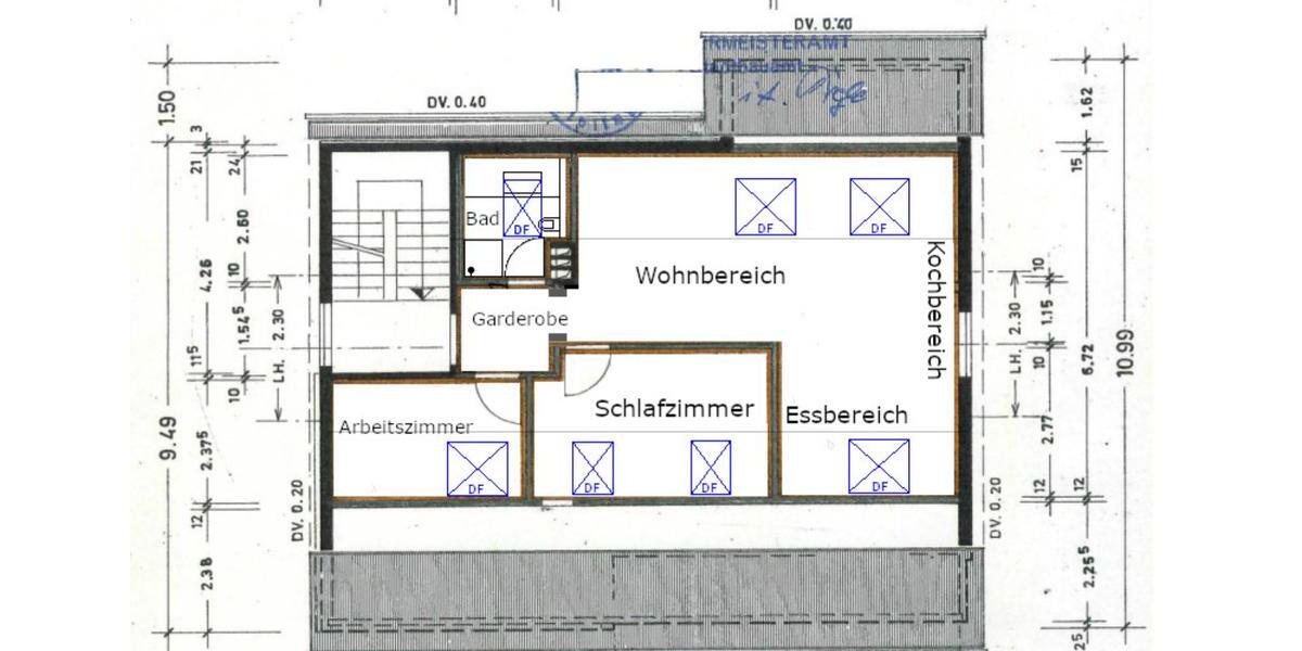 Dachgeschoßwohnung Waiblingen Beinstein - 3 Zimmer, 51 m&sup2;, 800&euro; | Angebot:25048702