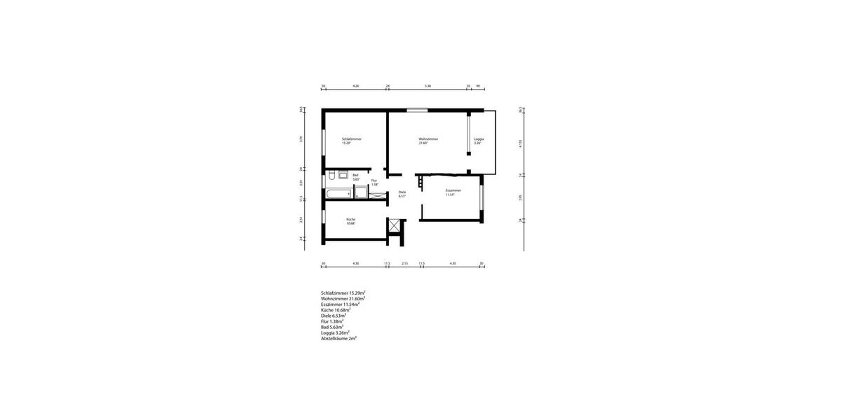 Erdgeschoßwohnung Bielefeld Heepen - 3 Zimmer, 78 m&sup2;, 800&euro; | Angebot:26038740