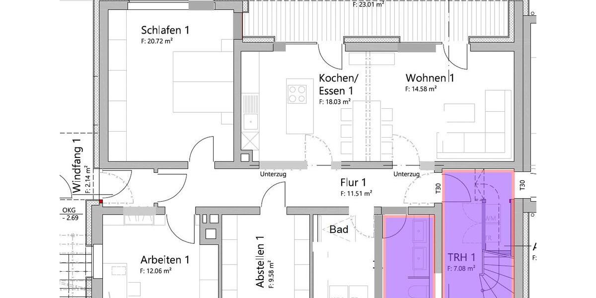 Etagenwohnung Hohenroth - 3 Zimmer, 95 m&sup2;, 850&euro; | Angebot:26525657