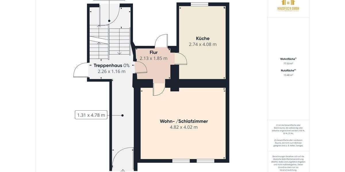 Erdgeschoßwohnung Schönebeck (Elbe) - 1 Zimmer, 41 m&sup2;, 369&euro; | Angebot:26692672
