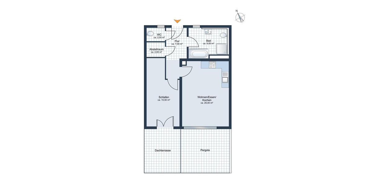 Etagenwohnung Schrobenhausen - 2 Zimmer, 71 m&sup2;, 920&euro; | Angebot:26380320