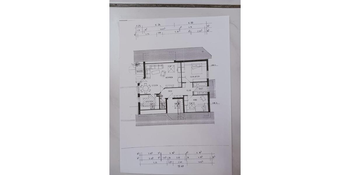 Dachgeschoßwohnung Crailsheim - 3.5 Zimmer, 88 m&sup2;, 800&euro; | Angebot:24650533