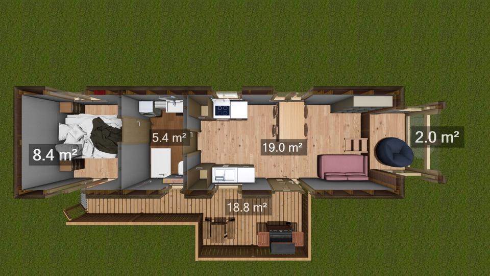 Einfamilienhaus Wasserburg am Inn - 3 Zimmer, 43 m&sup2;, 250&euro; | Angebot:20545342