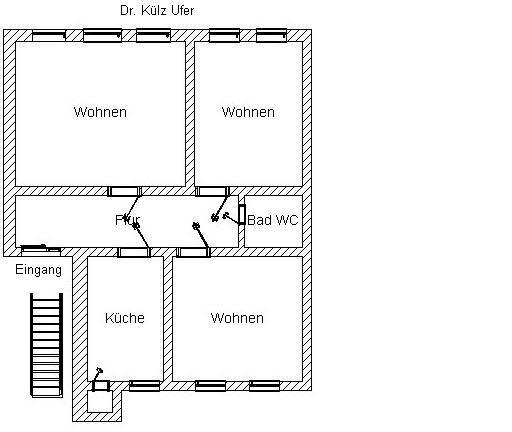 Etagenwohnung Torgau - 3 Zimmer, 88 m&sup2;, 530&euro; | Angebot:24810861