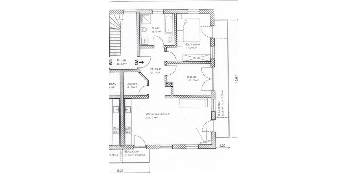 Etagenwohnung Riedering Farnach - 3 Zimmer, 88 m&sup2;, 1.240&euro; | Angebot:26763508