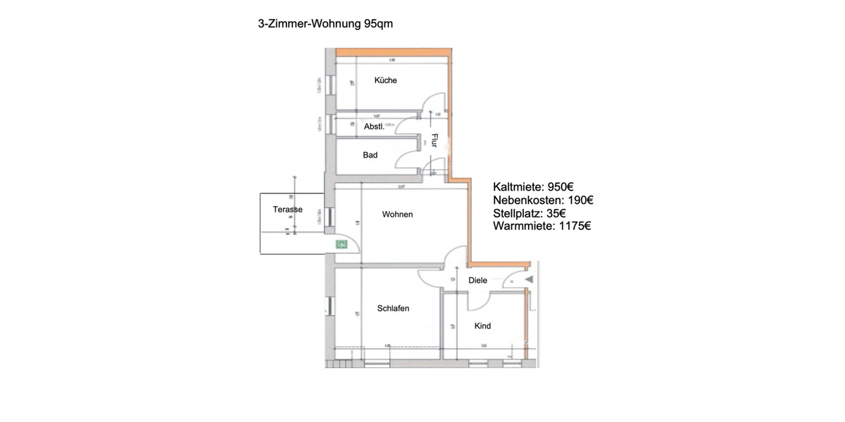 Etagenwohnung Menden (Sauerland) - 2 Zimmer, 90 m&sup2;, 900&euro; | Angebot:24846400