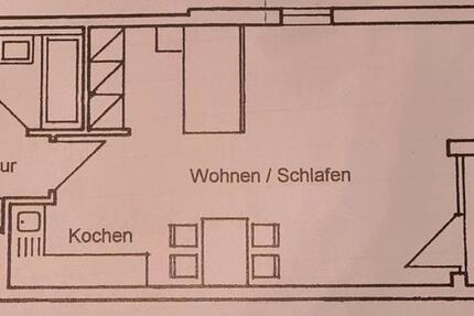 1-Zimmer-Wohnung + Balkon + Tiefgaragenstellplatz in NAUHEIM 1 zimmer
