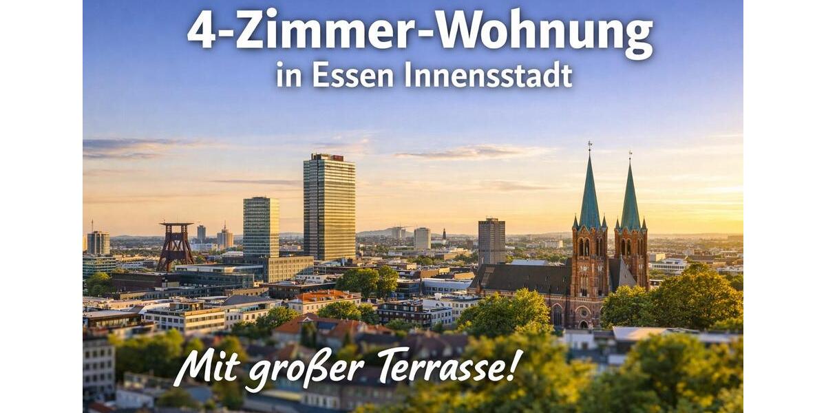 Etagenwohnung Essen Stadtkern - 4 Zimmer, 111 m&sup2;, 1.300&euro; | Angebot:25541315
