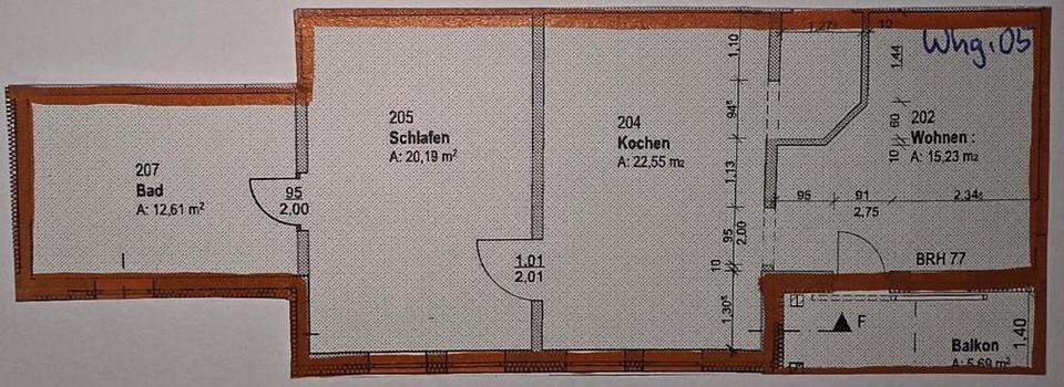 Etagenwohnung Ilmenau - 2 Zimmer, 76 m&sup2;, 795&euro; | Angebot:25476553