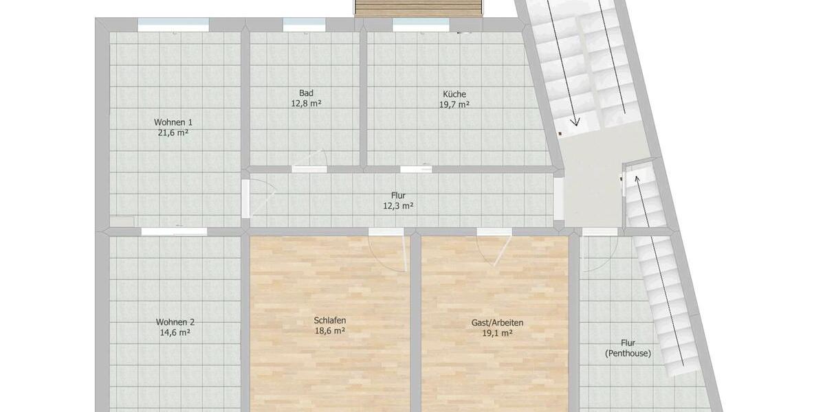 Etagenwohnung Merseburg - 4 Zimmer, 130 m&sup2;, 1.500&euro; | Angebot:26699408
