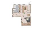 Etagenwohnung Raguhn-Jeßnitz Jeßnitz - 2 Zimmer, 75 m&sup2;, 755&euro; | Angebot:26515524
