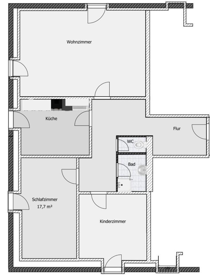 In 2024 sanierte 3-Zimmer-Wohnung in Heiligenberg