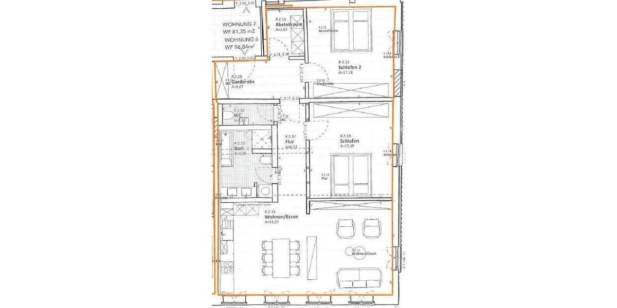 Etagenwohnung Dinkelsbühl - 3 Zimmer, 96 m&sup2;, 1.000&euro; | Angebot:24910905