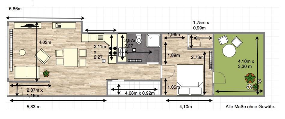 Erdgeschoßwohnung Dillingen (Saar) - 2.5 Zimmer, 70 m&sup2;, 630&euro; | Angebot:26531595