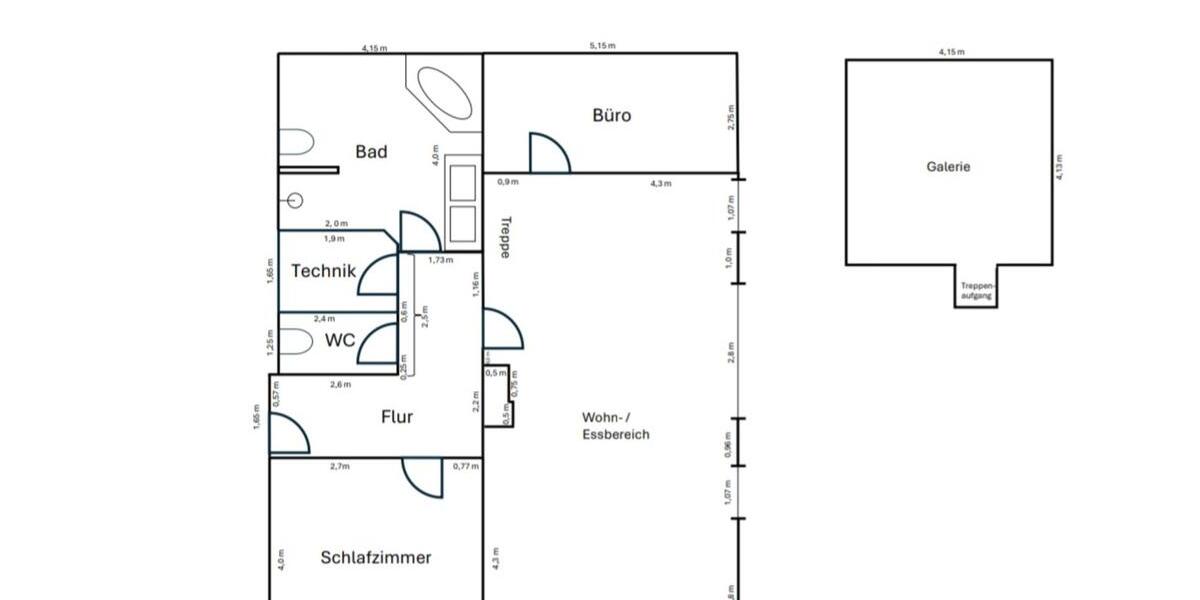 Dachgeschoßwohnung Buchenberg - 3.5 Zimmer, 100 m&sup2;, 1.350&euro; | Angebot:25637723