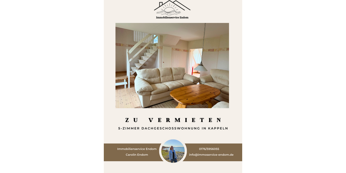Etagenwohnung Kappeln - 5 Zimmer, 180 m&sup2;, 950&euro; | Angebot:26216156