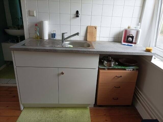 HH-Bergedorf, Neuer Weg 1 Zi.-Apartment 31 m², EBK, Duschbad, Dielenfußboden 420,- inkl. zzgl. Hzg.
