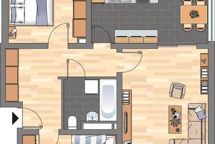 Wohnung Bellheim - 3 Zimmer, 75 m&sup2;, 699&euro; | Angebot:23566738