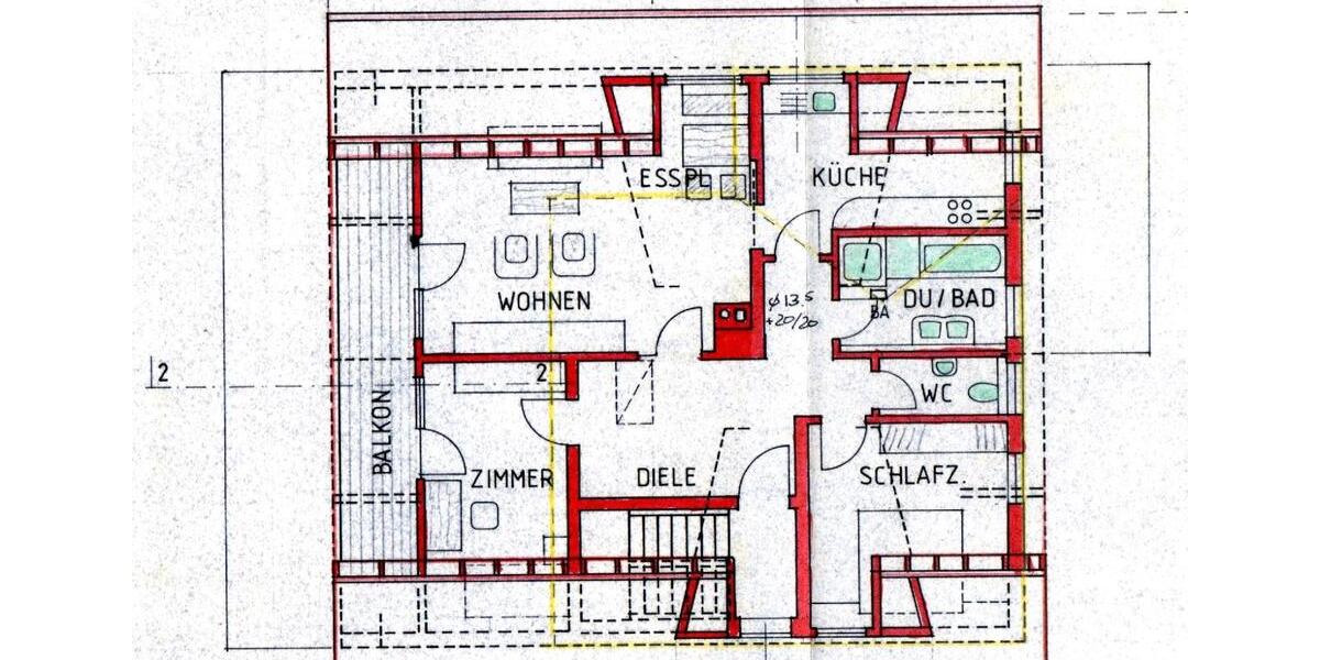 Dachgeschoßwohnung Bietigheim-Bissingen Bissingen - 3.5 Zimmer, 99 m&sup2;, 1.550&euro; | Angebot:25967870