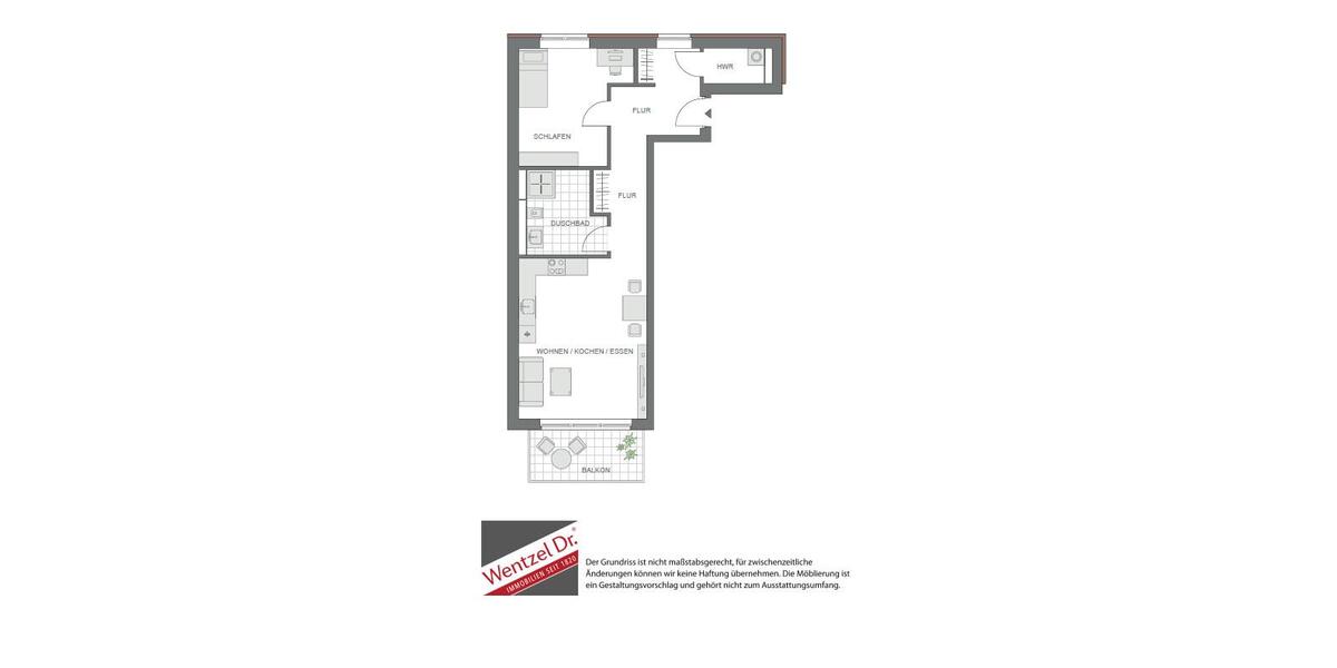 Etagenwohnung Lüneburg Ebensberg - 2 Zimmer, 68 m&sup2;, 941&euro; | Angebot:26545450