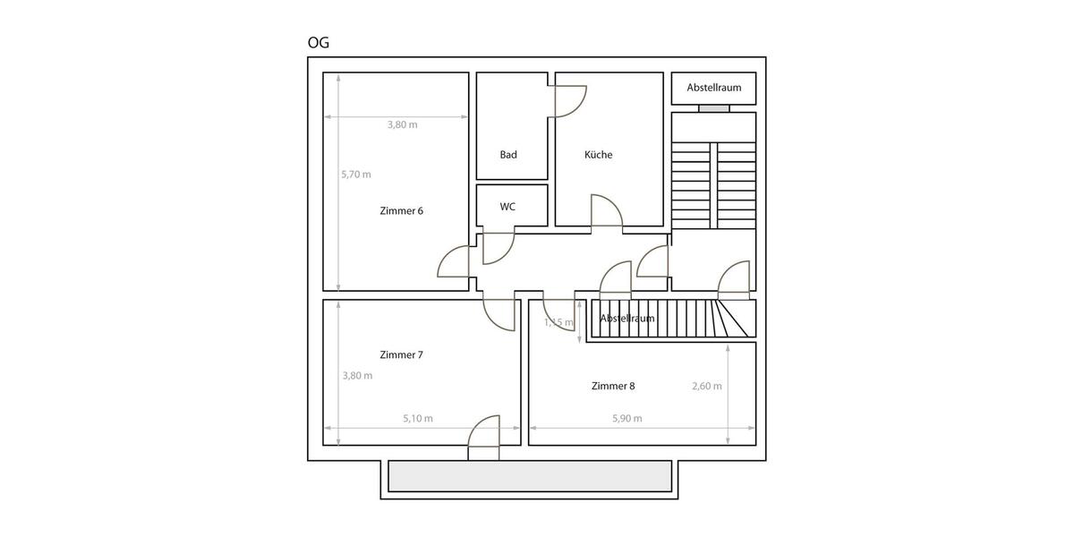 Wohnen auf Zeit Gummersbach - 8 Zimmer, 21 m&sup2;, 395&euro; | Angebot:26337016