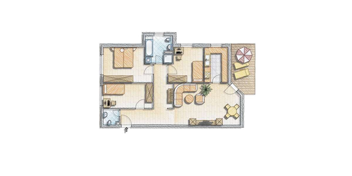 Etagenwohnung Weilheim - 4 Zimmer, 96 m&sup2;, 1.100&euro; | Angebot:26212196