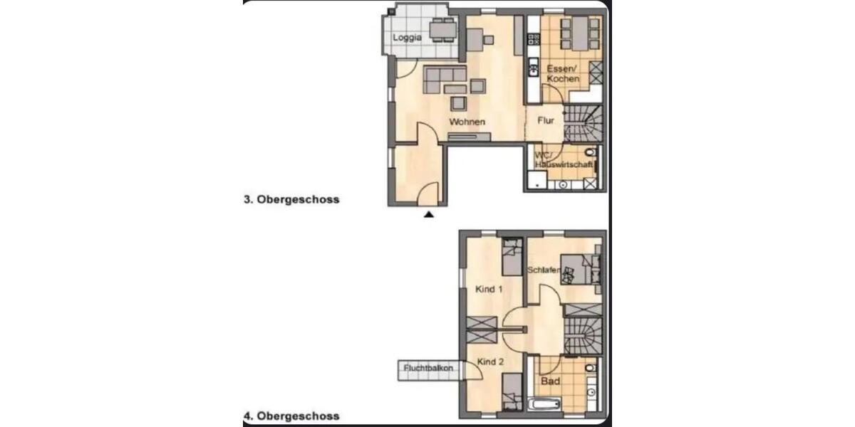 4 Raum-Wohnung, Loggia, Badewanne+Dusche, 3 OG4OG 4 zimmer