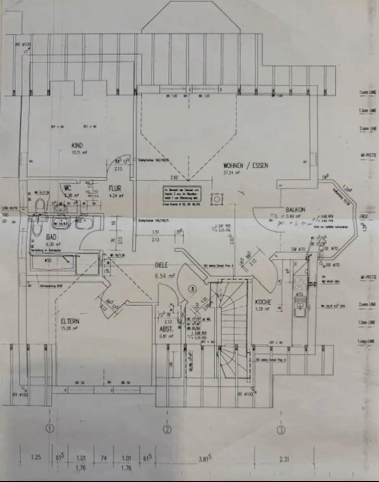 3,5 Zimmer DG-Wohnung mit Balkon, EBK und Galerie