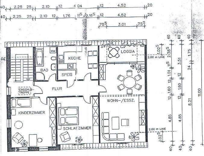 Etagenwohnung Kitzingen - 3 Zimmer, 109 m&sup2;, 885&euro; | Angebot:24733824