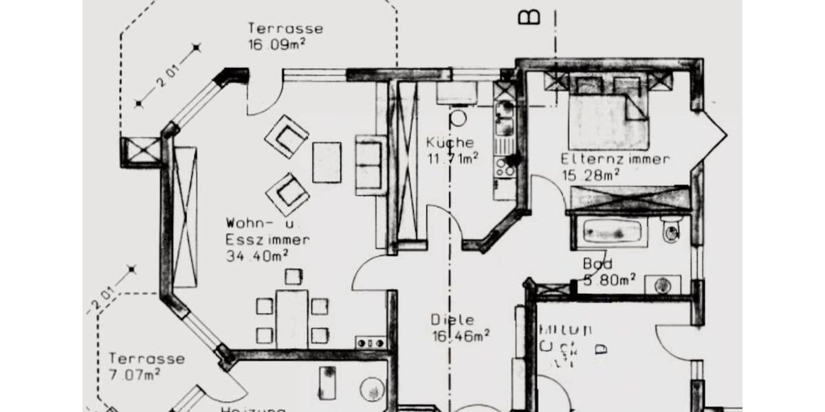 Etagenwohnung Grünsfeld - 2 Zimmer, 83 m&sup2;, 600&euro; | Angebot:25150130