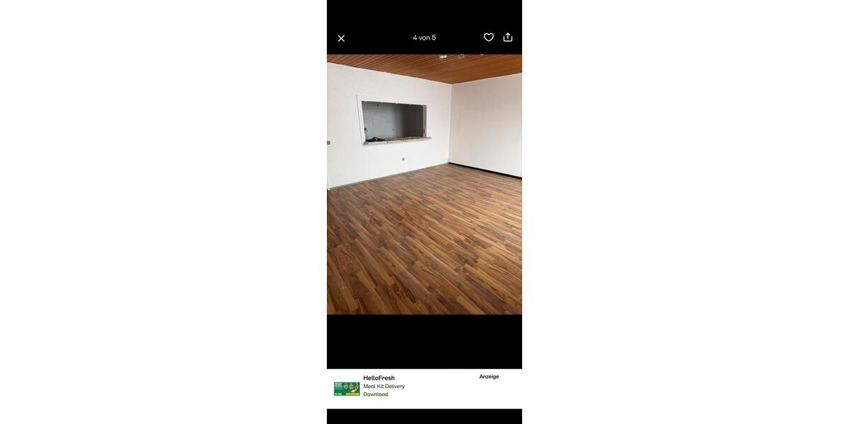 Etagenwohnung Wendeburg - 2 Zimmer, 55 m&sup2;, 622&euro; | Angebot:24878310