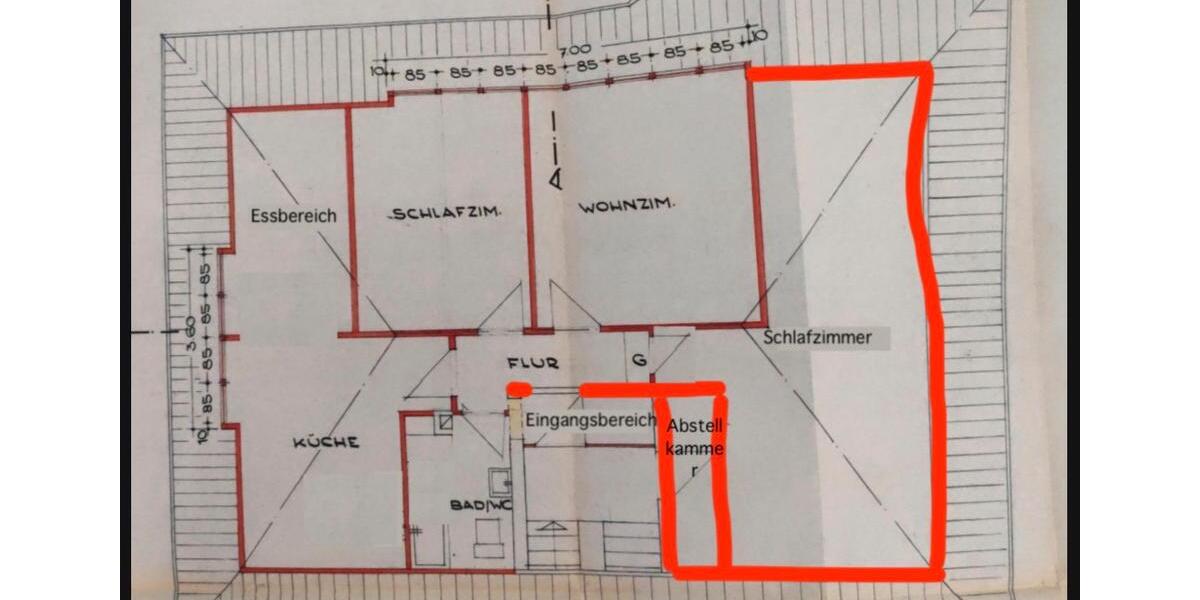 Dachgeschoßwohnung Karlsruhe - 3.5 Zimmer, 92 m&sup2;, 1.390&euro; | Angebot:26272263