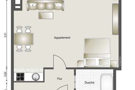 Zimmer Bonn Bonn-Castell - 1 Zimmer, 950&euro; | Angebot:27559011