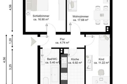 Teilmöblierte 3 Zimmer Wohnung in Ilmenau OT Gehren 3 zimmer