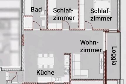 Helle Dachgeschosswohnung 3.5 zimmer