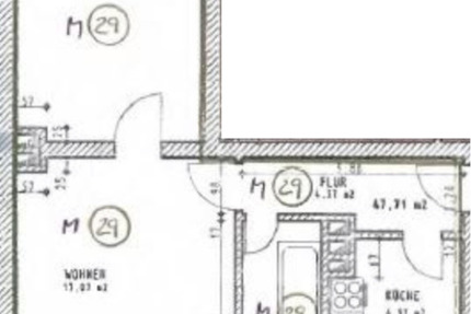 2-Raum-Wohnung zimmer