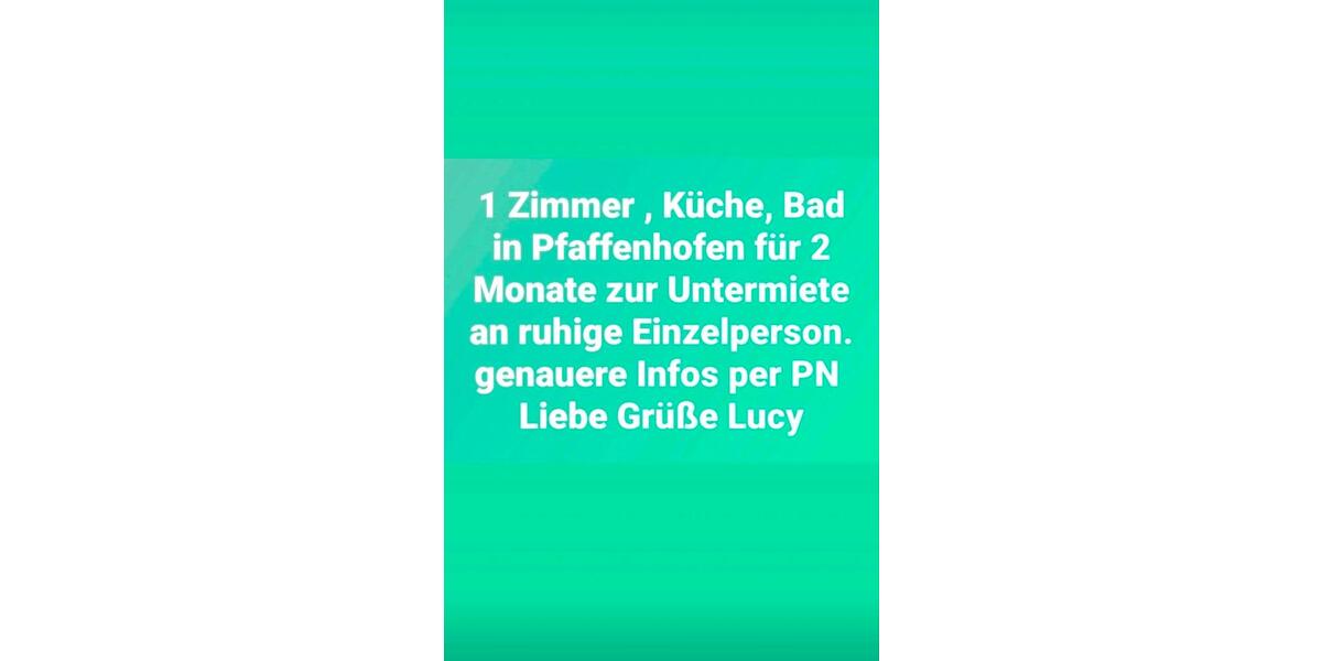 Etagenwohnung Weißenhorn - 2 Zimmer, 50 m&sup2;, 600&euro; | Angebot:25046040